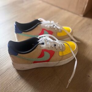 Nike Kids Colorful Air Force Sneakers